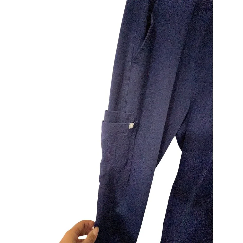 Figs Technical Collection Navy Blue Mens Cargo Scrub Pants Size Small